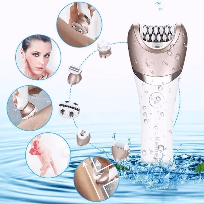 اپیلاتور کیمی مدل KM-8001 ضد آب — تصویر ۴