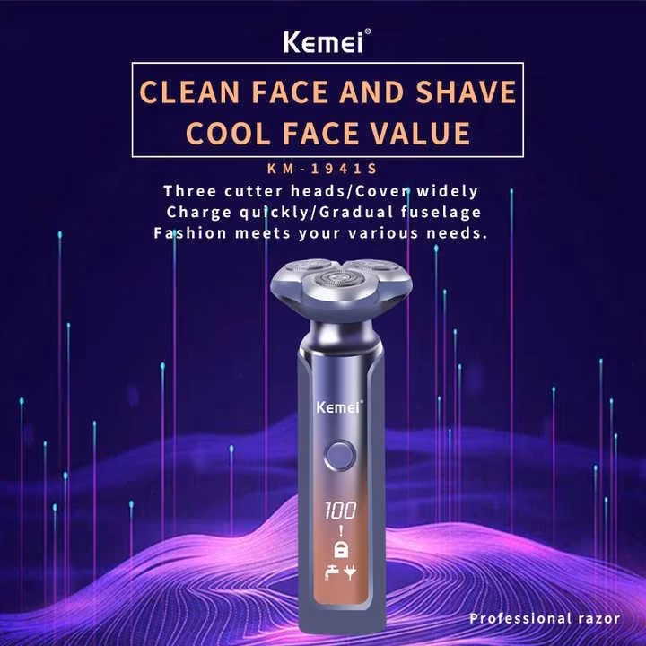 ماشین اصلاح موی صورت کیمی مدل KM-1941S — تصویر ۲