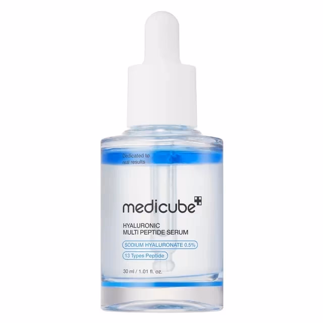 سرم آبرسان و جوانساز مدیکیوب مدل Hyaluronic Multi Peptide حجم 30 میلی‌لیتر
