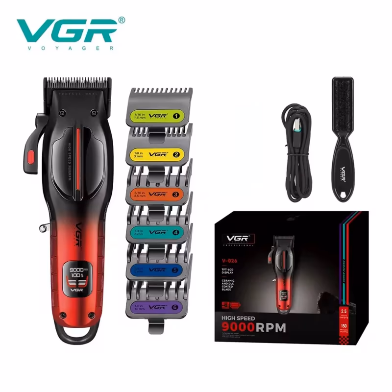 ماشین اصلاح موی سر و صورت شارژی وی جی ار مدل VGR V-026 — تصویر ۲