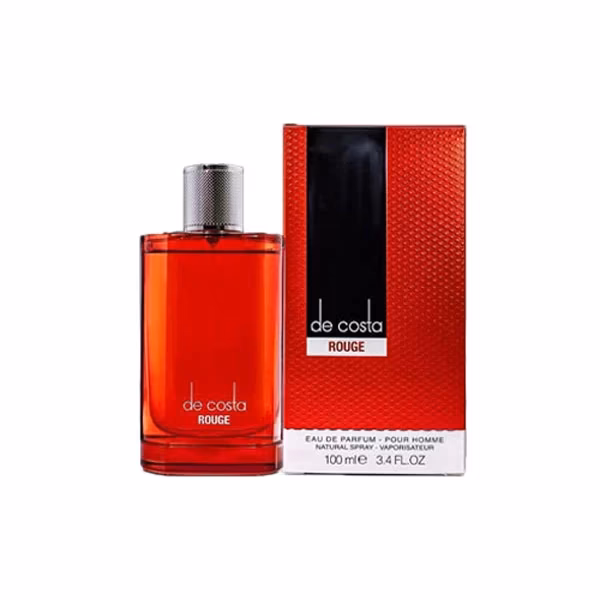 ادو پرفیوم مردانه فراگرنس ورد (Fragrance World) مدل De Costa Rouge – حجم ۱۰۰ میلی‌لیتر