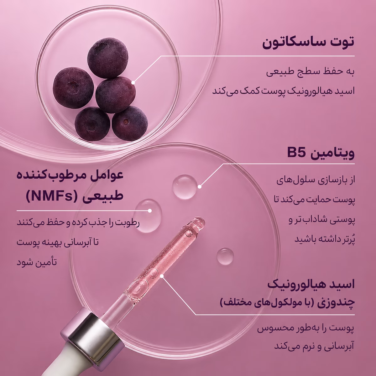 سرم آبرسان Medik8 Hydr8 Intense Hyaluronic Acid | آبرسانی عمیق و ماندگار پوست — تصویر ۵