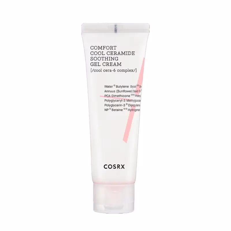 کرم ژل تسکین‌دهنده صورت کوزارکس (COSRX) مدل Comfort Cool Ceramide مناسب پوست حساس حجم ۸۵ میلی‌لیتر