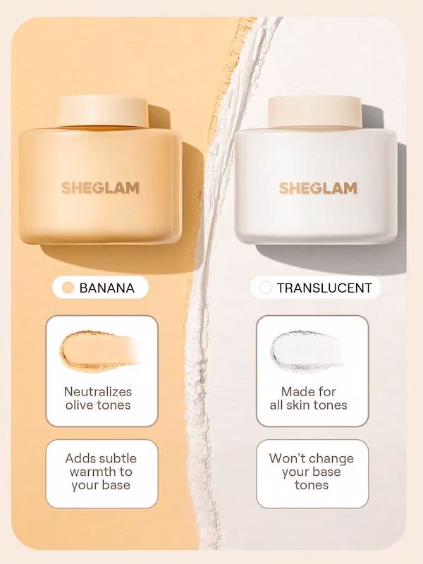 پودر فیکساتور آرایش شیگلم Sheglam مدل Translucent حجم 10 گرم