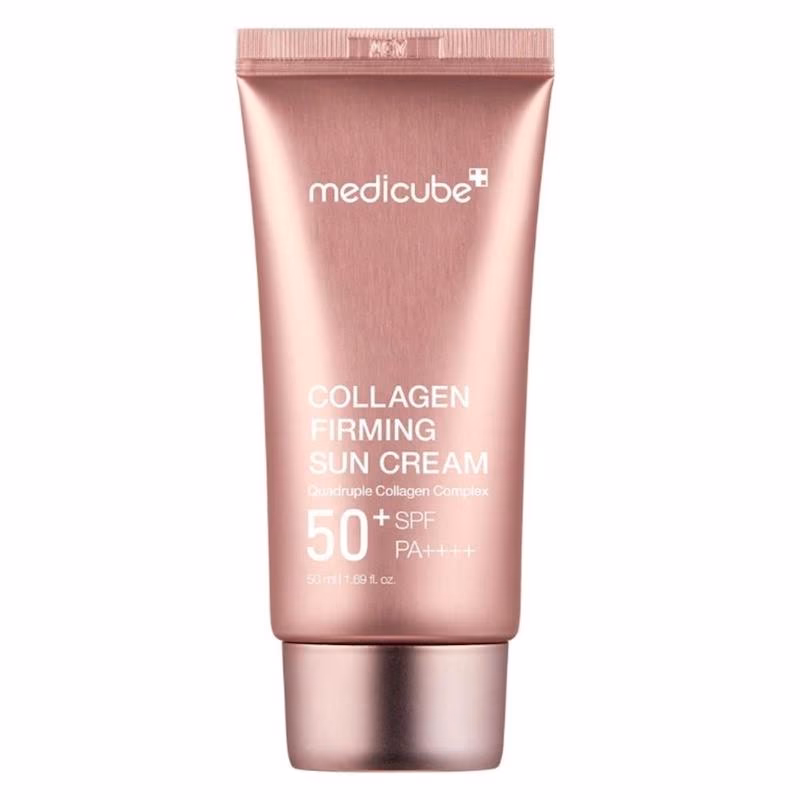 کرم ضدآفتاب + کلاژن SPF50 مدیکیوب Medicube Collagen Firming Sun Cream SPF50+ PA++++ – 50ml