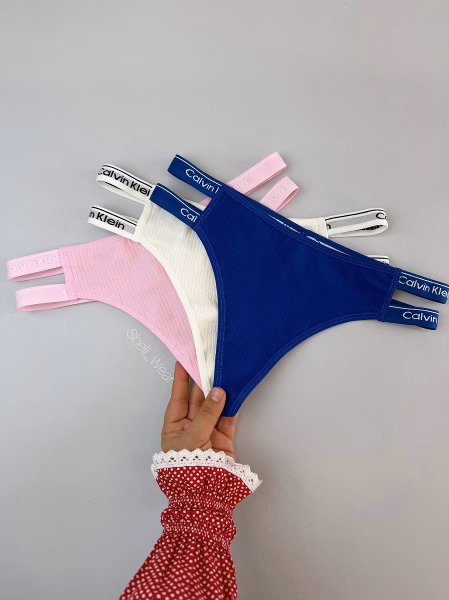 شورت لامبادا کبریتی طرح کلوین کلاین (Calvin Klein Style Ribbed Thong) مدل 309 — تصویر ۳