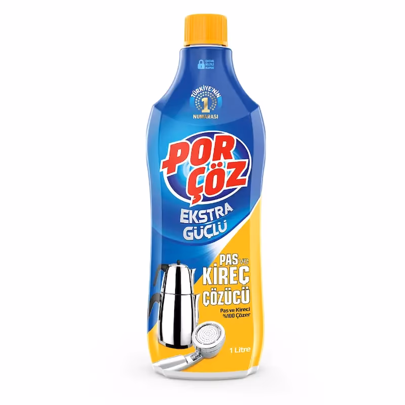 مایع جرم‌گیر لوازم خانگی پورچوز حجم 1000ml Pıril Pıril Por Çöz Household Descaler 1000ml