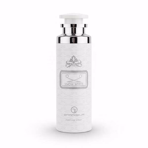 اسپری بدن گرندیور مدل Snow White رایحه کرید سیلور مانتین حجم 200 میلی‌لیتر | Grandeur
