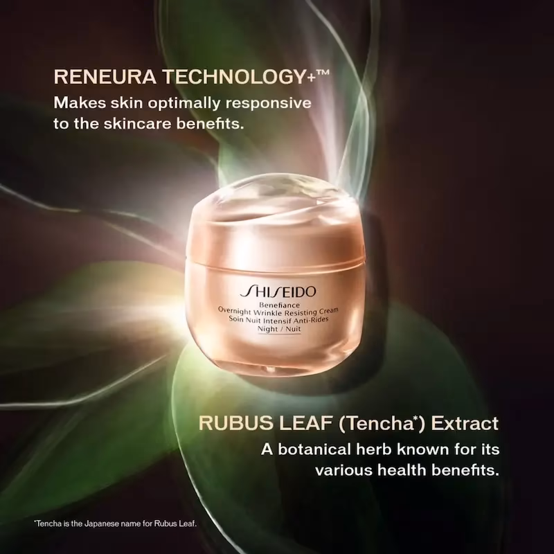 کرم شب ضد چروک شیسیدو مدل Benefiance Shiseido Benefiance Wrinkle Smoothing Cream – Night مناسب انواع پوست | حجم ۵۰ میلی‌لیتر — تصویر ۲