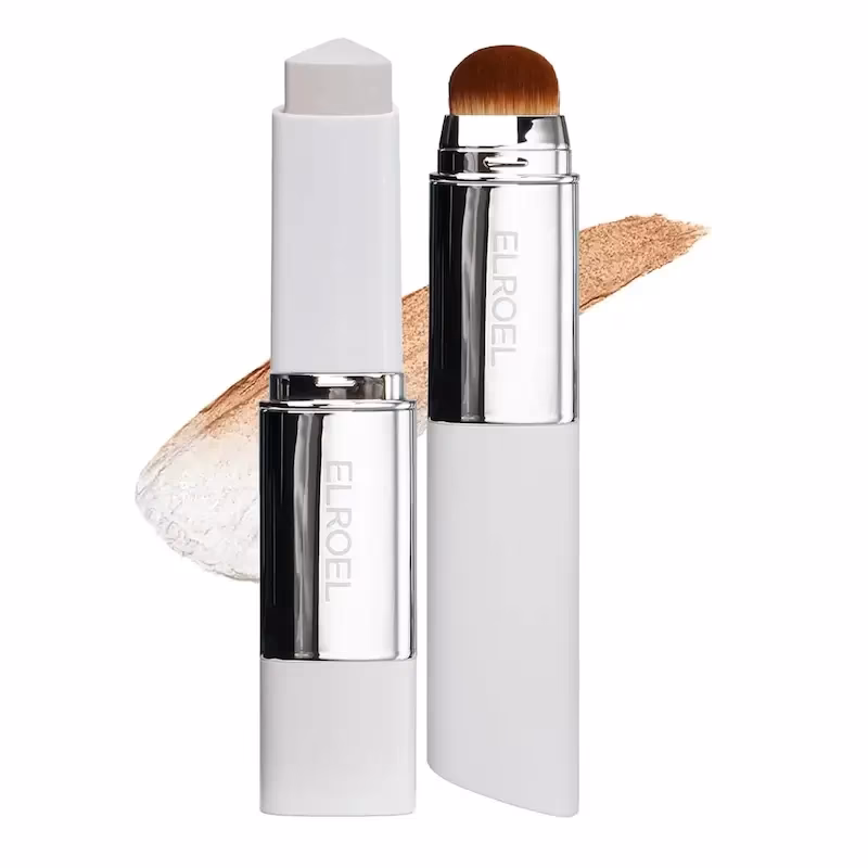 کرم پودر استیکی صورت الروئل ELROEL Blanc Cover Cream Stick SPF50 رنگ مدیوم Medium حجم 12 گرم