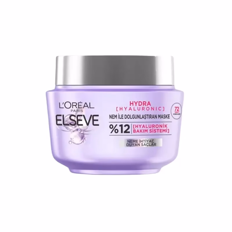 ماسک مو آبرسان کاسه‌ای لورآل (L’Oréal) مدل Hydra Hyaluronic – حجم ۳۰۰ میلی‌لیتر
