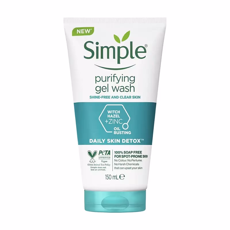 ژل شستشو سیمپل مدل Purifying پوست چرب و مستعد لک