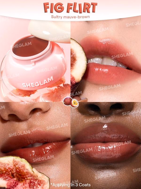 مربای لب ژله‌ای شیگلم SHEGLAM Hydra Jelly Pocket Lip Jam رنگ Fig Flirt حجم 3.5 میلی‌لیتر — تصویر ۲