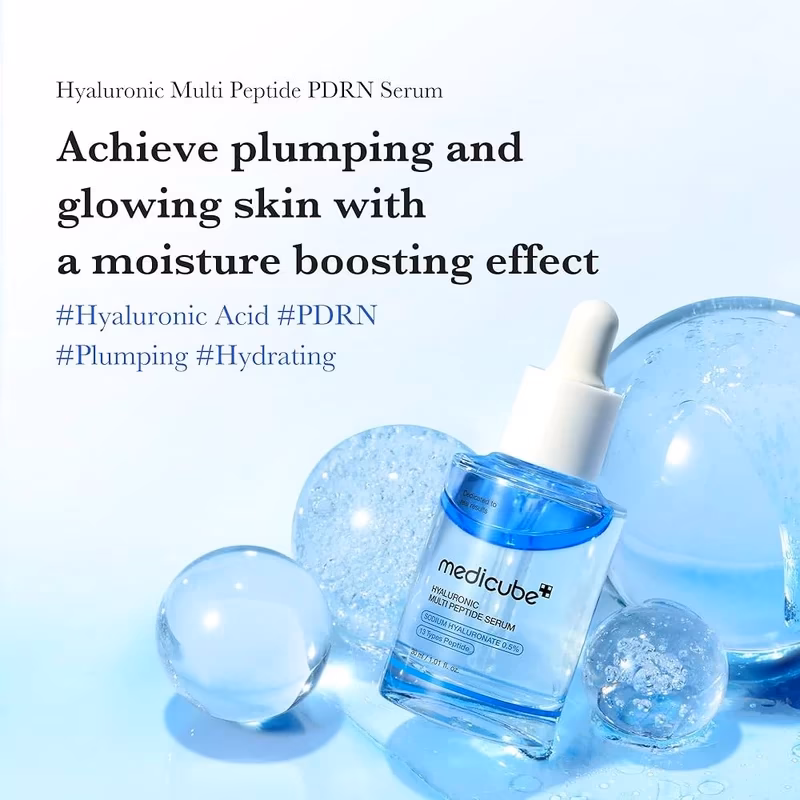 سرم آبرسان و جوانساز مدیکیوب مدل Hyaluronic Multi Peptide حجم 30 میلی‌لیتر — تصویر ۲