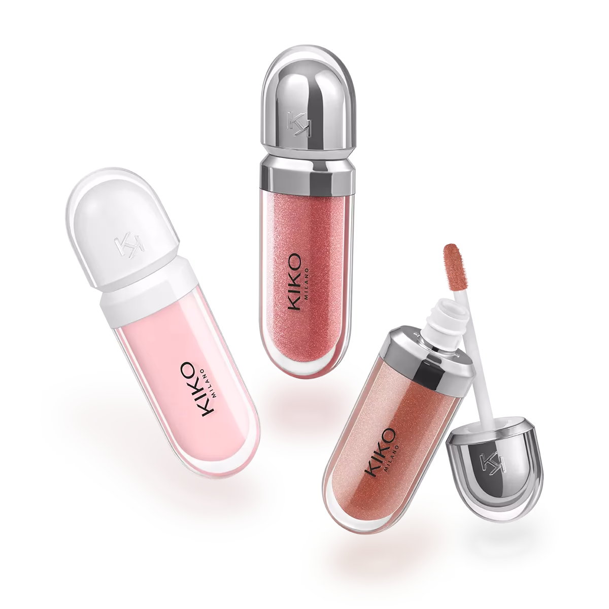 پک ۳ تایی لیپ گلاس کیکو میلانو (Kiko Milano 3D Hydra Lipgloss Set) — تصویر ۳