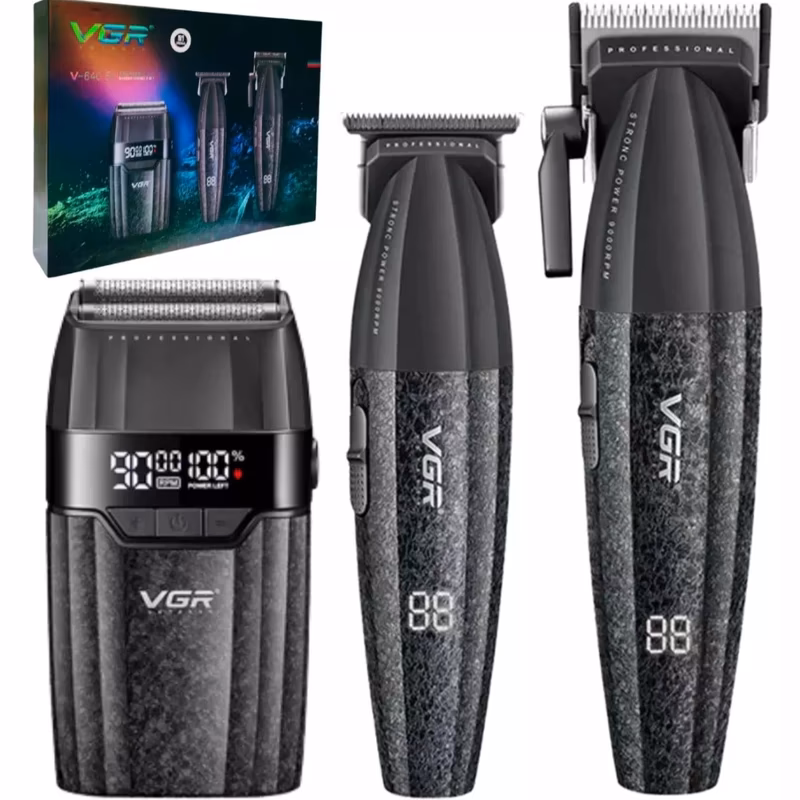 ماشین اصلاح موی سر و صورت شارژی وی جی آر مدل VGR V‑640 S3 مجموعه 3 عددی — تصویر ۷