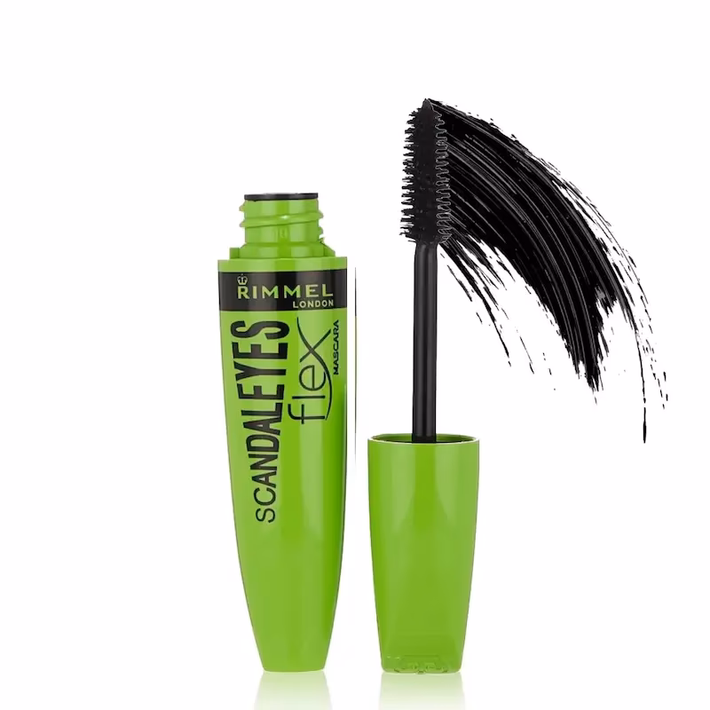 ریمل حجم‌دهنده و بلندکننده Rimmel London مدل Scandaleyes Flex (رنگ سبز) حجم ۱۲ میلی‌لیتر