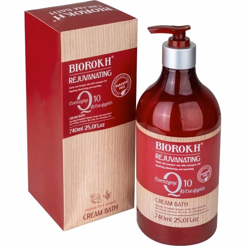شامپو بدن کرمی بایورخ (BIOROKH) مدل Rejuvenating حاوی Q10 و اکالیپتوس حجم ۷۴۰ میلی‌لیتر