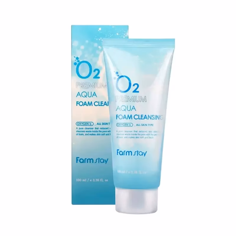فوم شستشوی صورت فارم‌استی مدل O2 Premium حجم 100 میلی‌لیتر – پاک‌کننده و اکسیژن‌رسان پوست