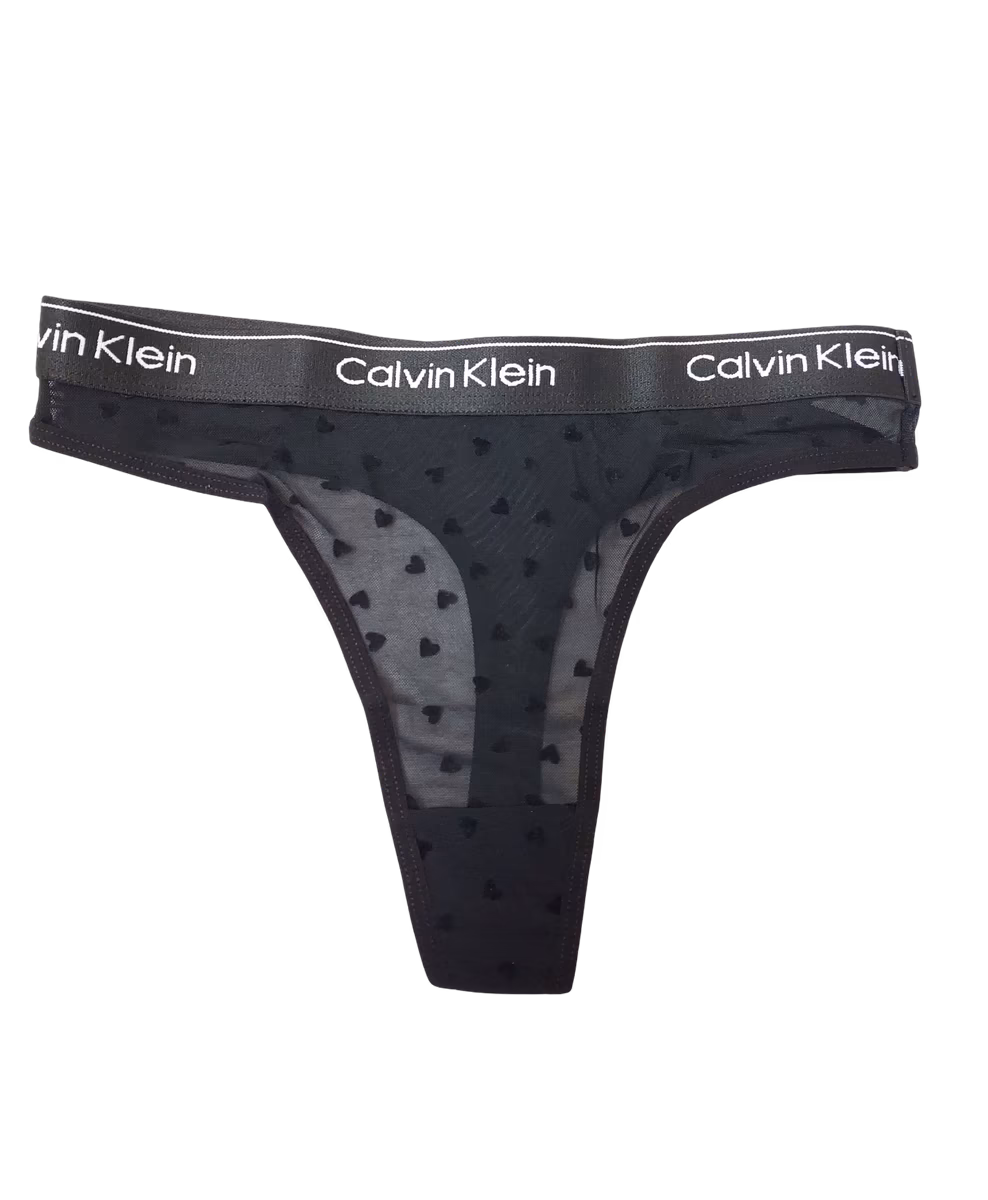 شورت لامبادا (Thong) توری با کش پهن Calvin Klein مدل 7208 — تصویر ۲