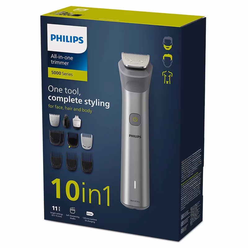 ماشین اصلاح موی سر و بدن چندکاره شارژی فیلیپس مدل MG5920/15 — تصویر ۳