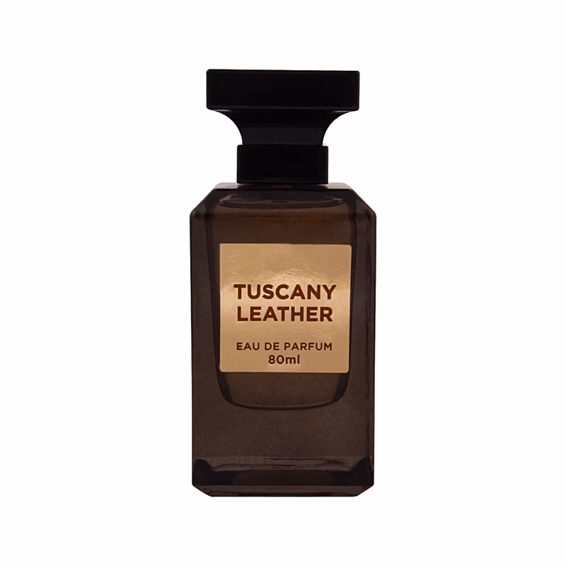 ادو پرفیوم مردانه فراگرنس ورد (Fragrance World) مدل Tuscany Leather – حجم ۸۰ میلی‌لیتر