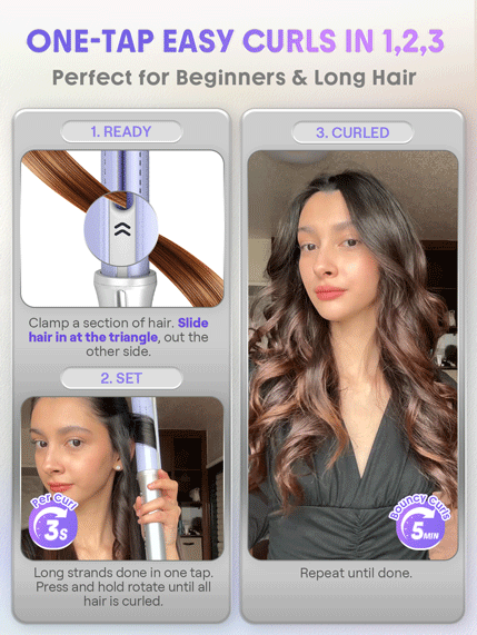 فر کننده و حالت دهنده مو شیگلم هیر مدل One Touch Airflow Styler Pro سایز 32 میلی‌متر — تصویر ۴