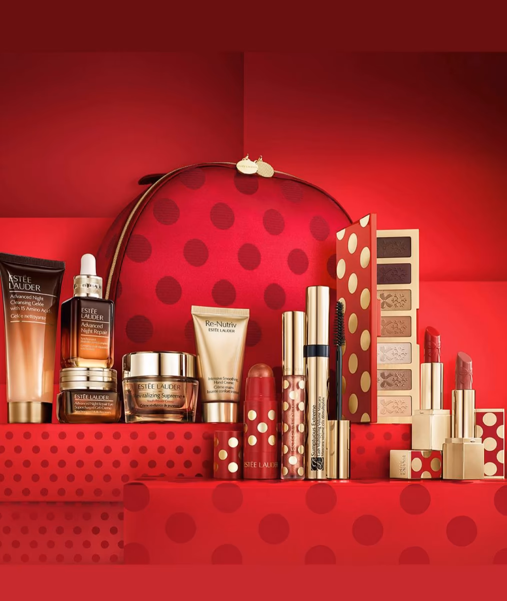 مجموعه لوکس Estée Lauder 2025 Blockbuster | ست کامل مراقبت از پوست و آرایش