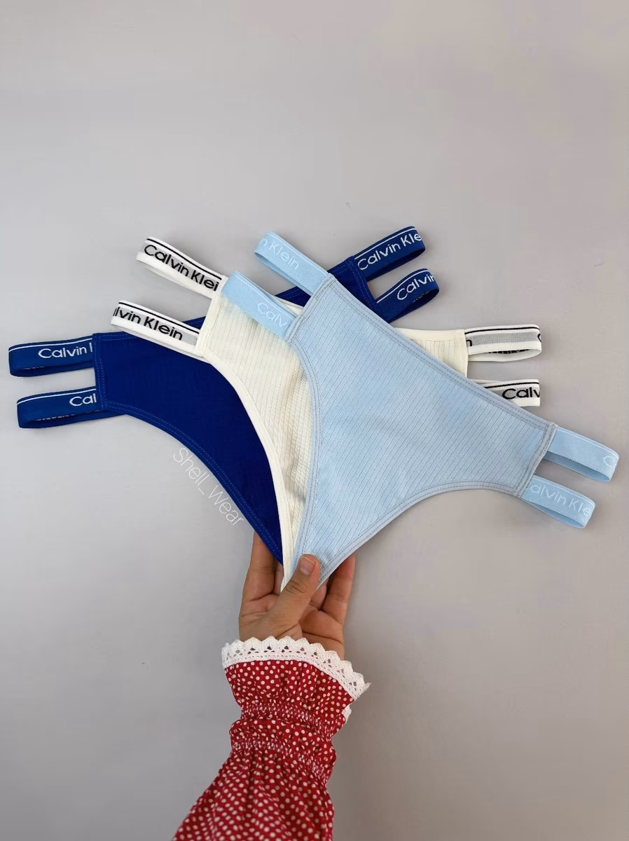 شورت لامبادا کبریتی طرح کلوین کلاین (Calvin Klein Style Ribbed Thong) مدل 309 — تصویر ۴