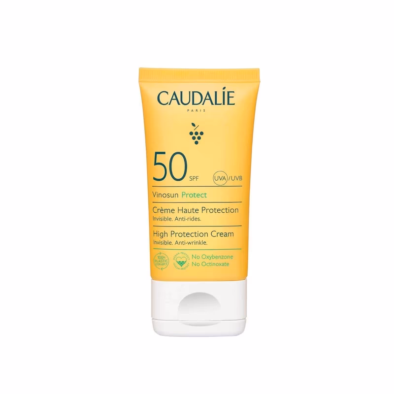 ضد آفتاب بدون رنگ کدلی (Caudalie) SPF 50 مدل Vinosun مناسب انواع پوست حجم ۵۰ میلی‌لیتر
