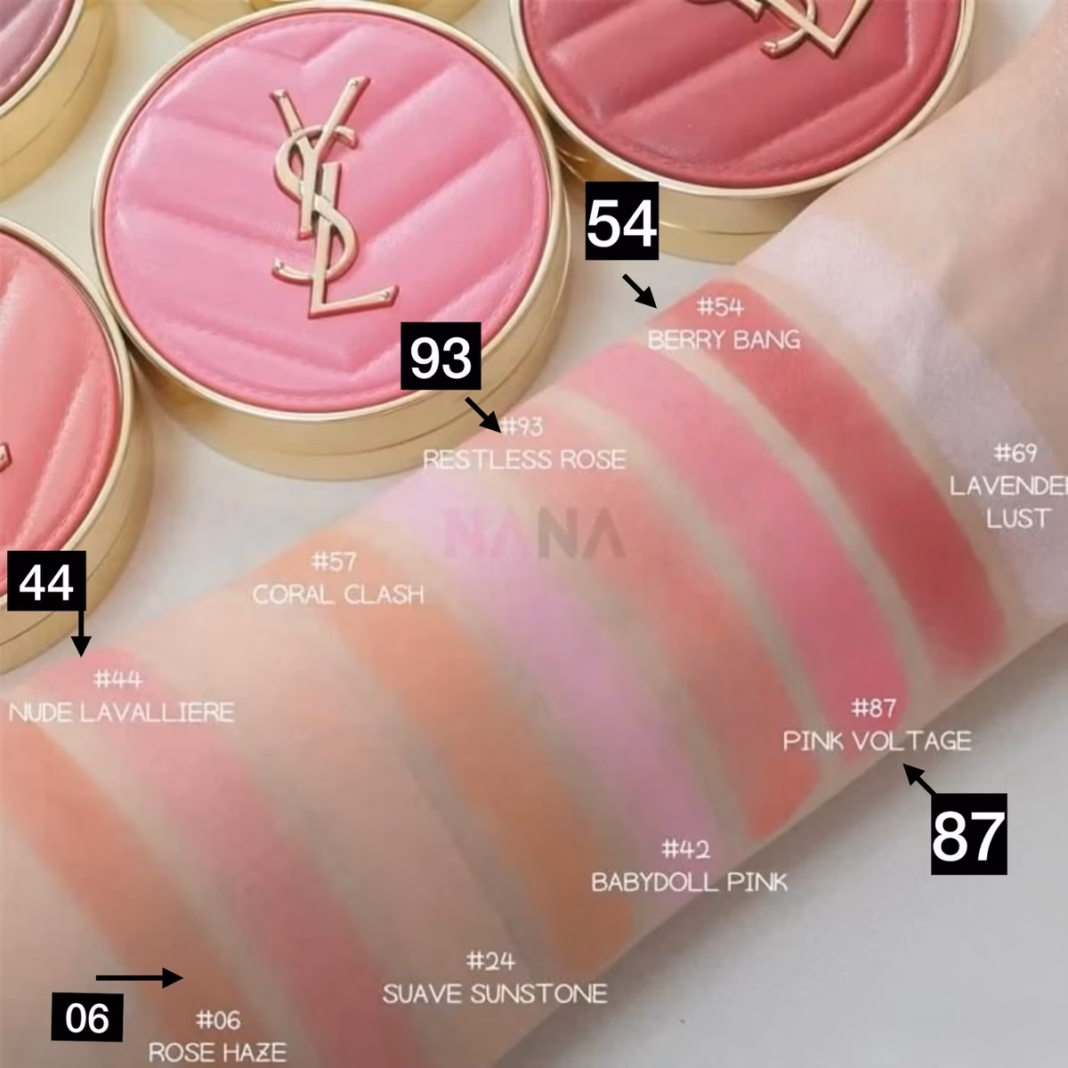 رژگونه YSL Make Me Blush | طراوت، رنگ و جلوه‌ای لوکس — تصویر ۳