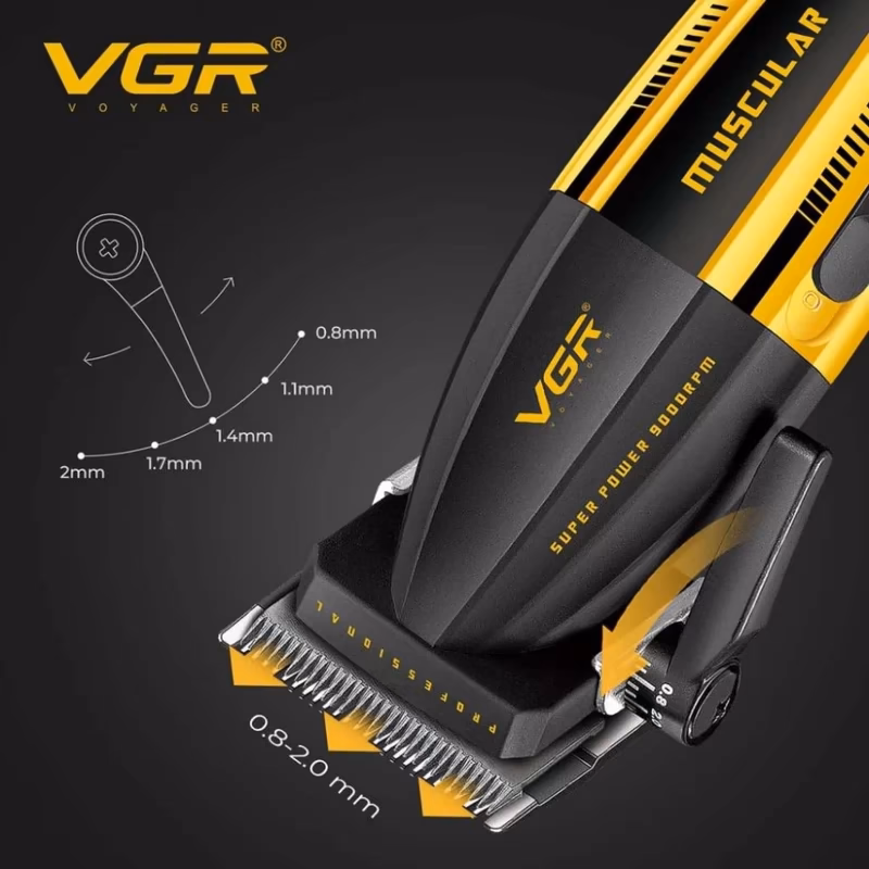 ماشین اصلاح موی سر و صورت شارژی وی جی آر مدل VGR V‑285 — تصویر ۲