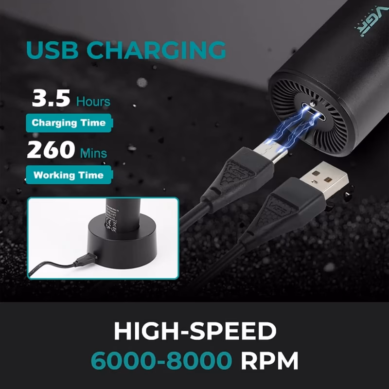 ماشین اصلاح موی سر و صورت وی جی آر مدل VGR V-977 — تصویر ۵